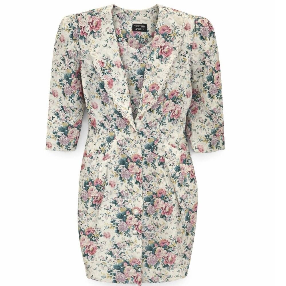 1980's Victoria Ashley Grannycore Dress